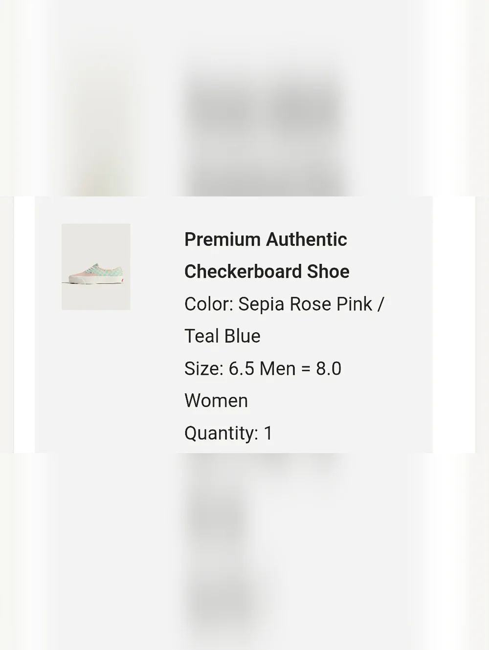Vans Sepia Rose Pink And Teal Blue Womens Size 8 - Picture 8 of 9